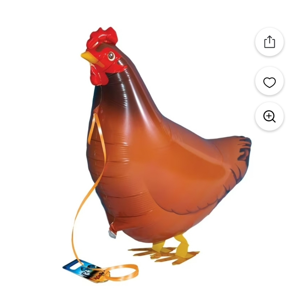 🎈🐓 My Own Pet- LARGE Chicken Balloon!!!!
